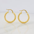 Hoop Earrings Lizy 2.1g / 3/4 in Yellow Gold 18K
