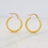 Hoop Earrings Lizy 2.1g / 3/4 in Yellow Gold 18K