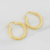 Hoop Earrings Lizy 2.1g / 3/4 in Yellow Gold 18K