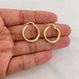 Hoop Earrings Lizy 2.1g / 3/4 in Yellow Gold 18K