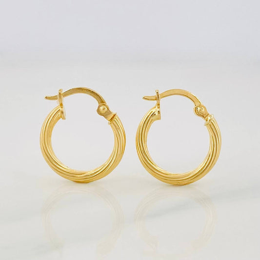 Hoop Earrings Sofi 1.1g / 1/2 in Yellow Gold 18K