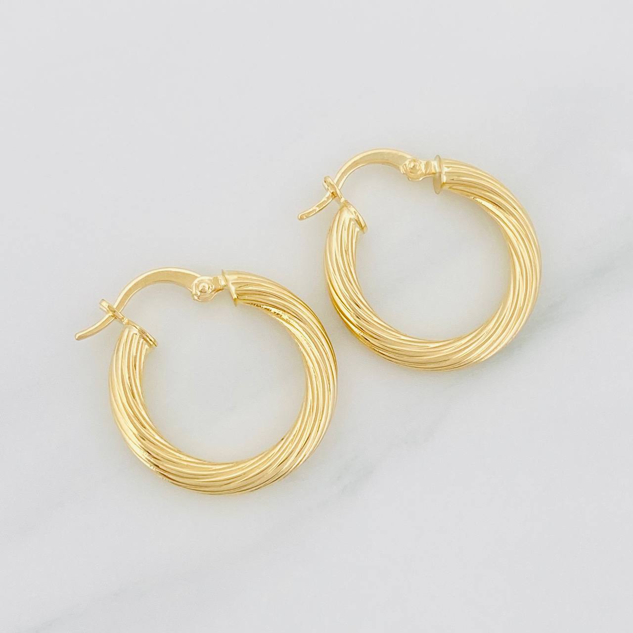 Hoop Earrings Sofi 2.3g / 3/4 in Yellow Gold 18K