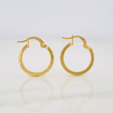 Hoop Earrings Somi 1.35g / 3/4 in Yellow Gold 18K