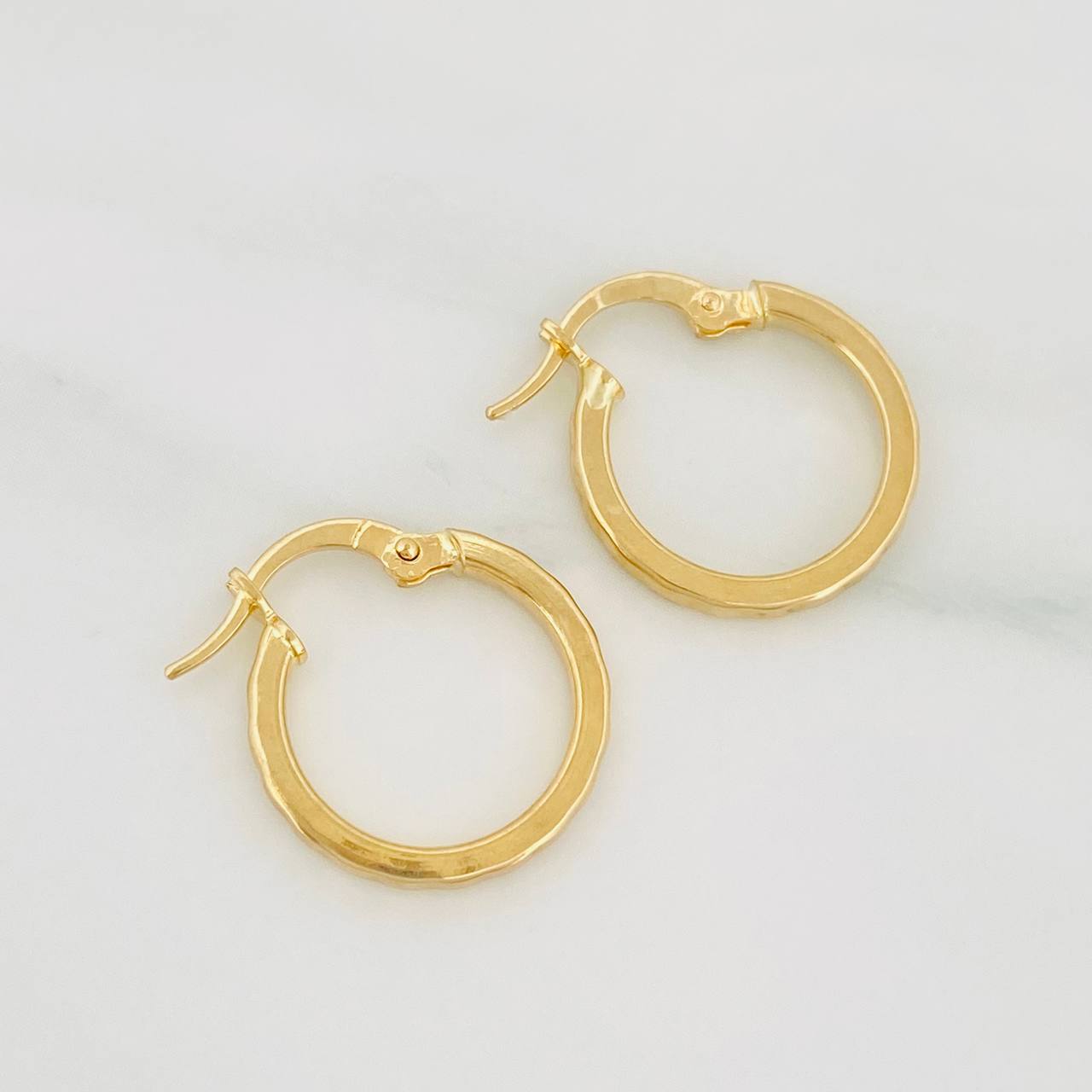 Hoop Earrings Somi 1.35g / 3/4 in Yellow Gold 18K