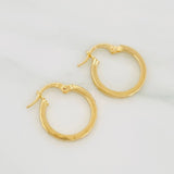 Hoop Earrings Somi 1.35g / 3/4 in Yellow Gold 18K