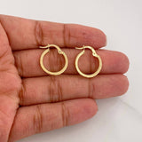Hoop Earrings Somi 1.35g / 3/4 in Yellow Gold 18K