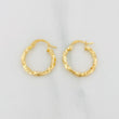 Candongas Kataleya 1.25g / 3/4 in Oro Amarillo 18K
