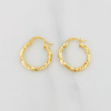Candongas Kataleya 1.25g / 3/4 in Oro Amarillo 18K