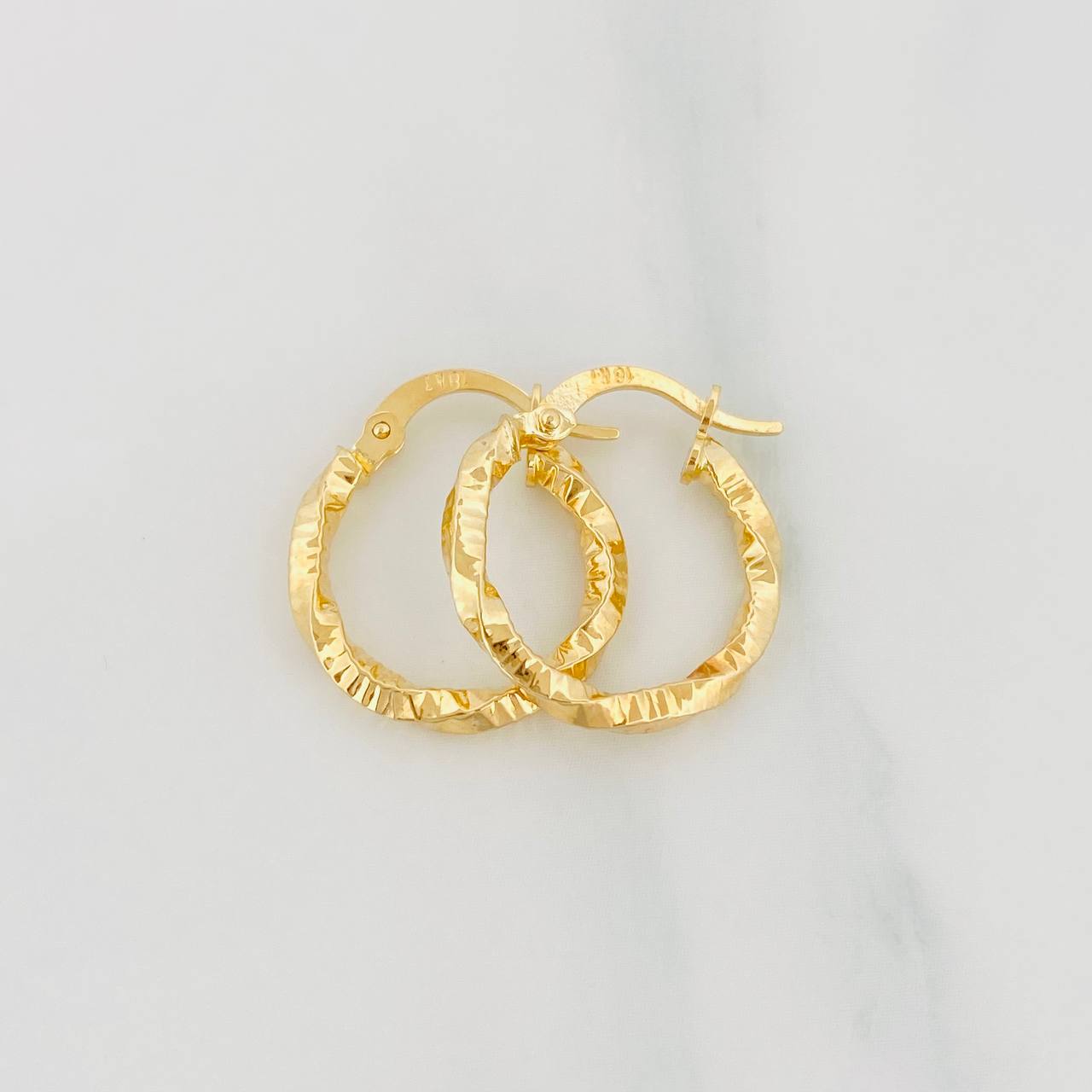 Candongas Kataleya 1.25g / 3/4 in Oro Amarillo 18K
