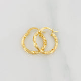 Candongas Kataleya 1.25g / 3/4 in Oro Amarillo 18K