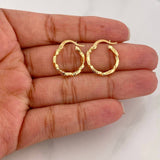 Candongas Kataleya 1.25g / 3/4 in Oro Amarillo 18K