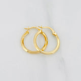Candongas Clau 1.15g / 3/4 in Oro Amarillo 18K