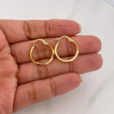 Candongas Clau 1.15g / 3/4 in Oro Amarillo 18K