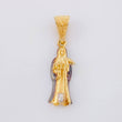 Dije Santa Muerte 2.75g / 1 1/4 in Dos Oros Negro Amarillo 18K