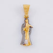 Dije Santa Muerte 2.55g / 1 1/4 in Dos Oros Negro Amarillo 18K