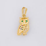 Dije Buho 1.15g / 1 in Dos Oros Amarillo Blanco 18K