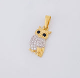 Dije Buho 1.25g / 1 in Dos Oros Amarillo Blanco 18K