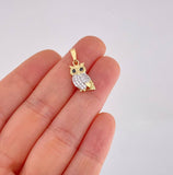 Dije Buho 1.25g / 1 in Dos Oros Amarillo Blanco 18K