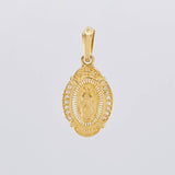 Pendant Virgin of Guadalupe Oval 1.9g / 1 in Yellow Gold 18K