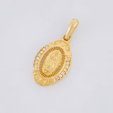 Pendant Virgin of Guadalupe Oval 1.9g / 1 in Yellow Gold 18K