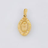 Pendant Virgin of Guadalupe Oval 1.9g / 1 in Yellow Gold 18K