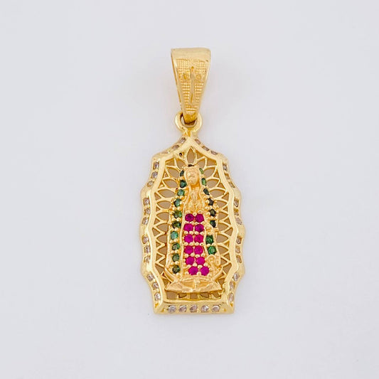 Pendant Virgin of Guadalupe 3.15g / 1 1/4 in Yellow Gold 18K