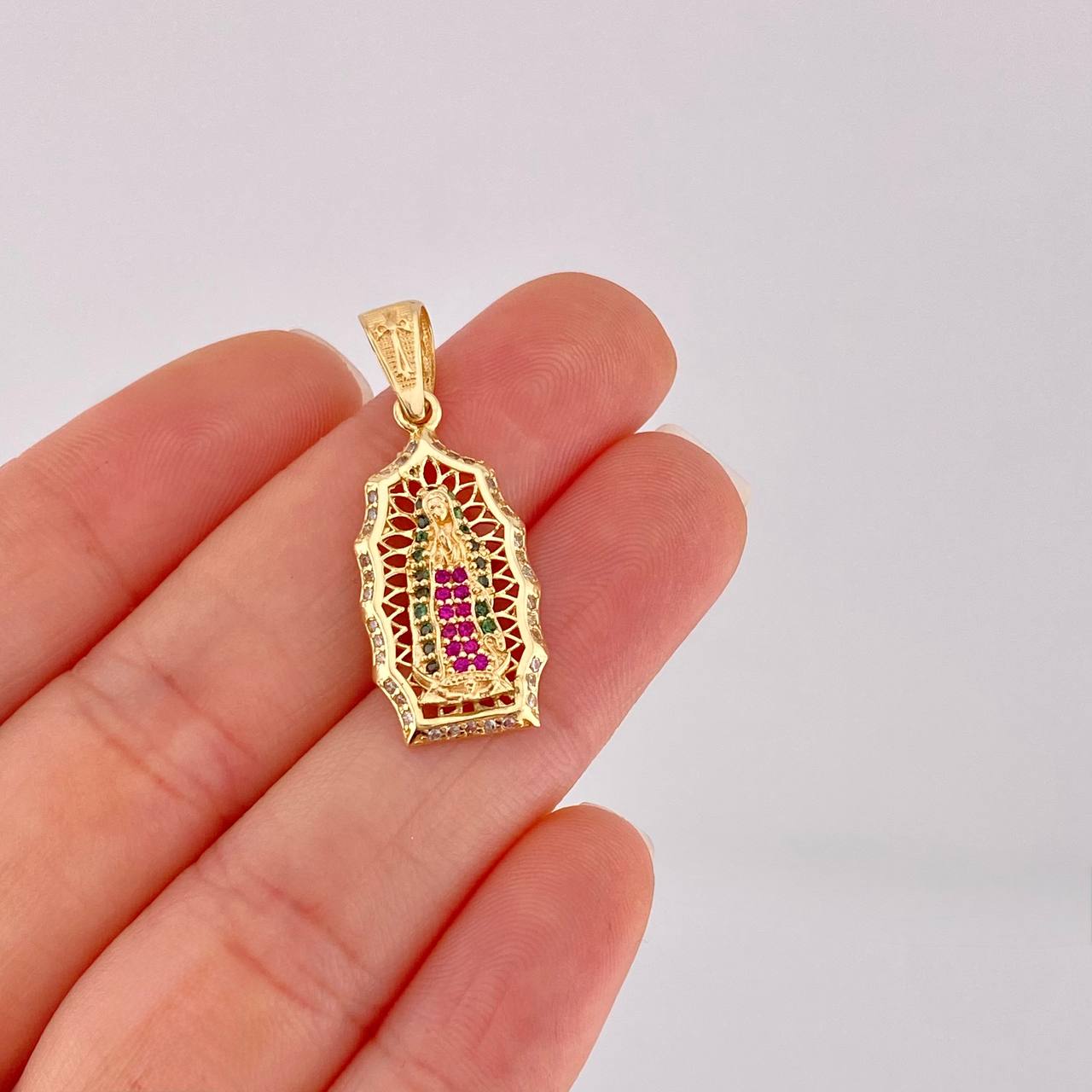 Dije Virgen De Guadalupe 3.15g / 1 1/4 in Oro Amarillo 18K