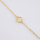 Classic Link Bracelet Clover 2.95g / 6 1/2 in / 2.5mm 18K Yellow Gold