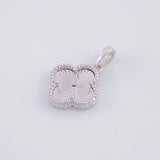 Dije Trébol 2.35g / 3/4 in Oro Blanco 18K