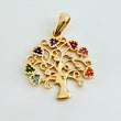 Dije Arbol De La Vida 2.55gr / 1 1/2 in / Oro Amarillo 18K