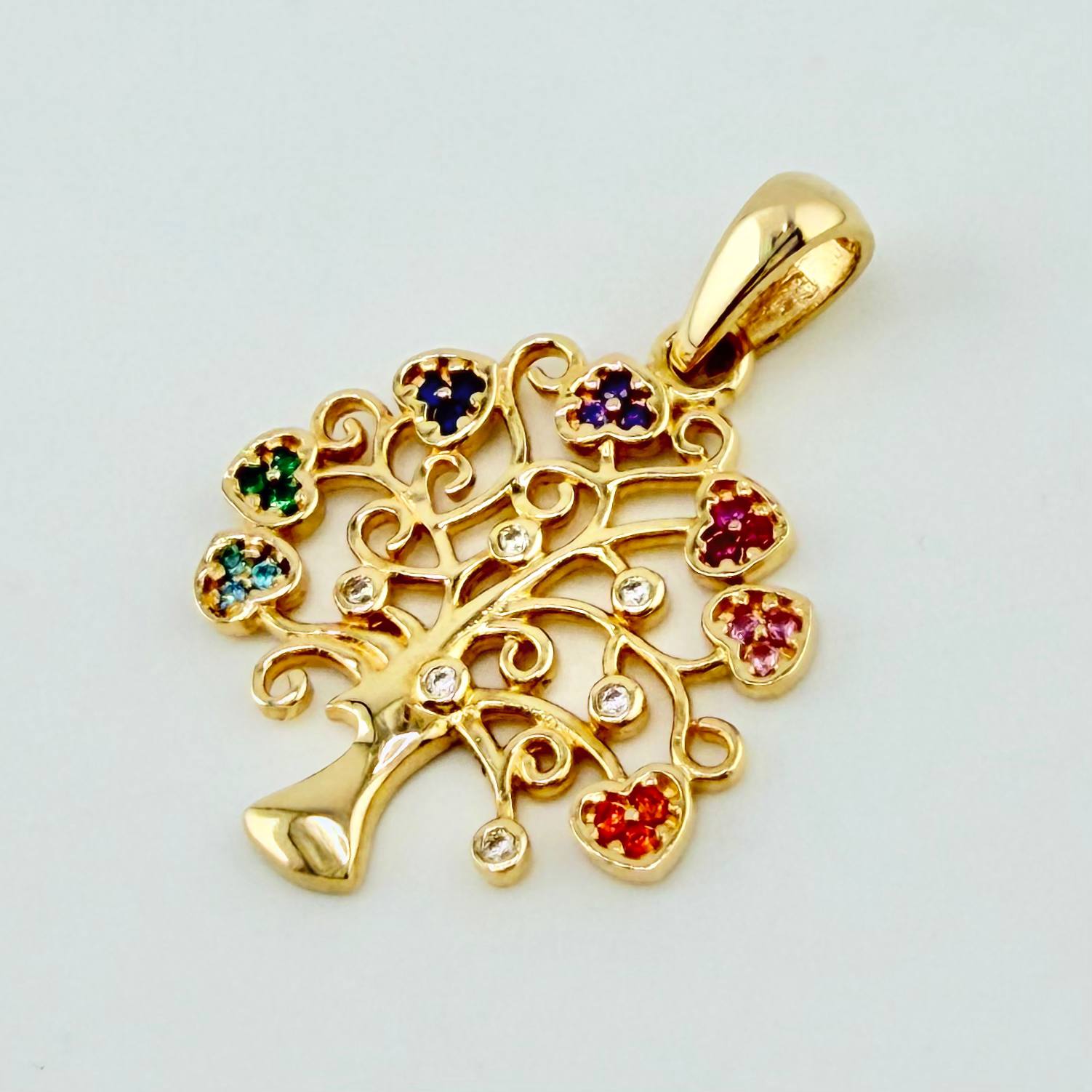 Dije Arbol De La Vida 2.55gr / 1 1/2 in / Oro Amarillo 18K