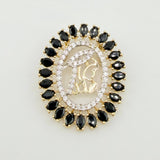 Dije Herraje Silueta Virgen Maria 2.8gr / 1 in / Oro Amarillo 18K