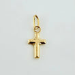 Dije Crúz Lisa 0.15gr / 1/2 in / Oro Amarillo 18K