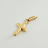 Dije Crúz Lisa 0.15gr / 1/2 in / Oro Amarillo 18K