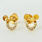 Topos Ratona 1.2gr / 7.6mm Oro Amarillo 18K