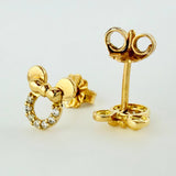 Topos Ratona 1.2gr / 7.6mm Oro Amarillo 18K