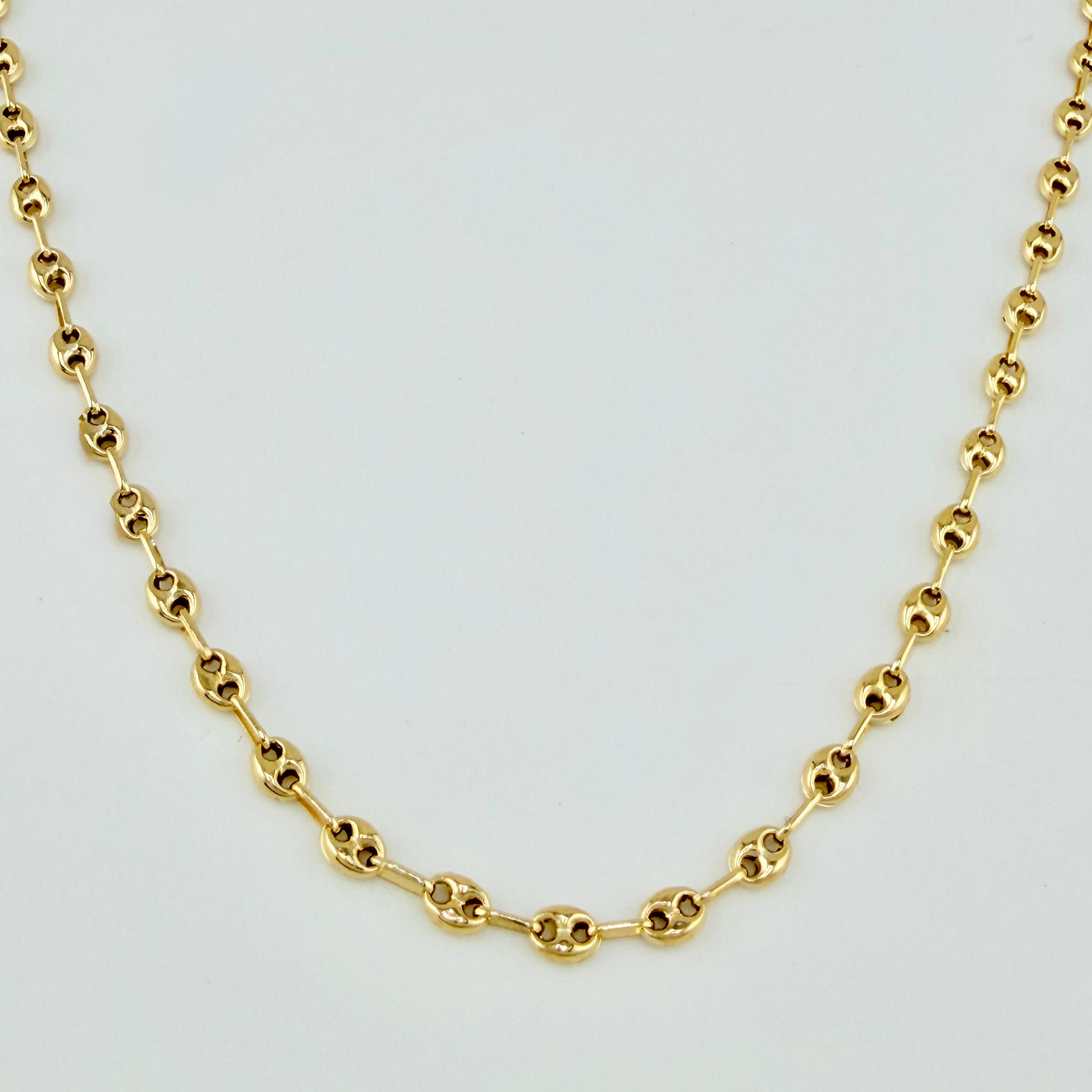 Cadena GC 6.1gr / 25 1/2 in / 3.1mm Oro Amarillo 18K