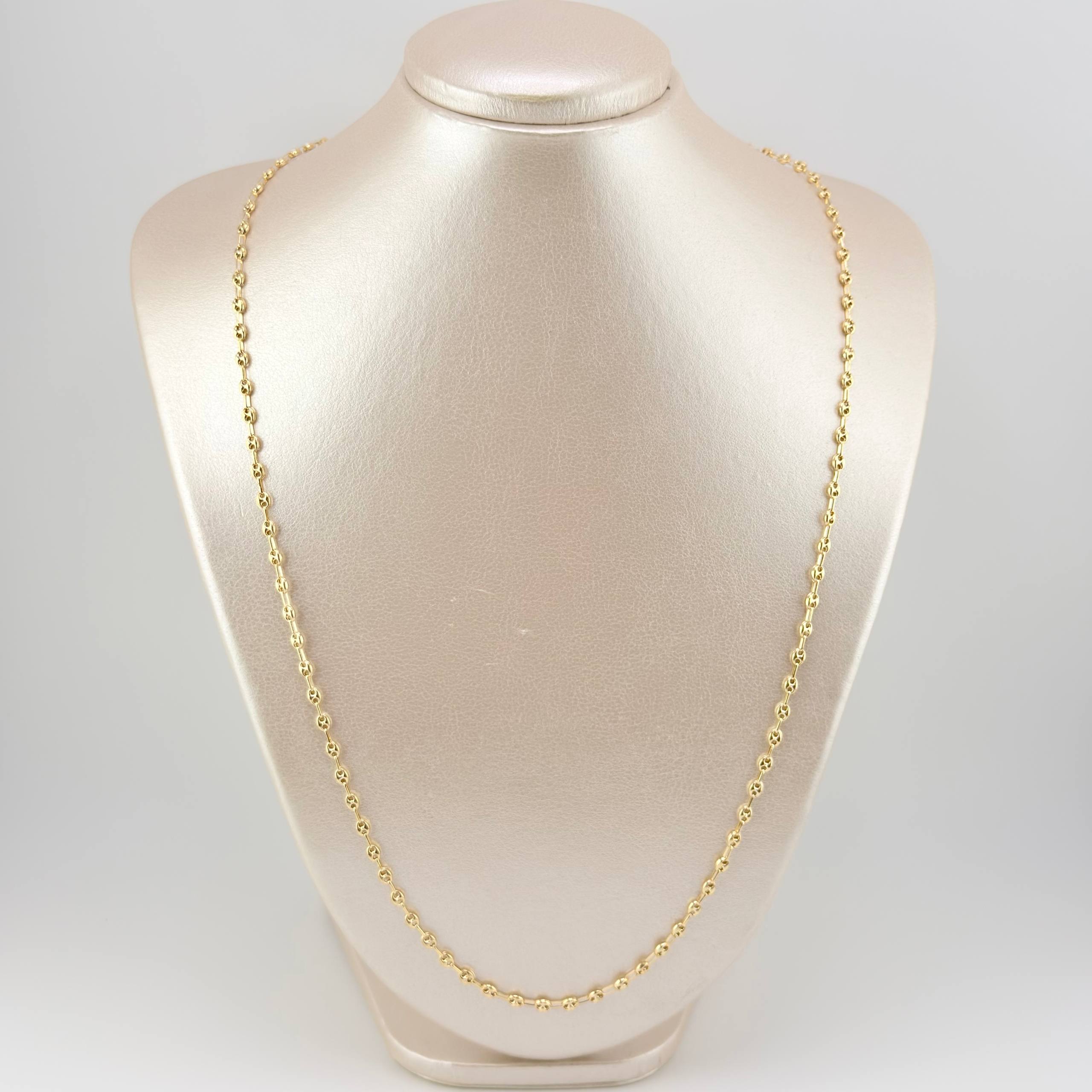 Cadena GC 6.4gr / 25 1/2 in / 3.3mm Oro Amarillo 18K