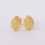 Topos Virgen Milagrosa 0.6 g / in / 7.3 mm Oro Amarillo 18K