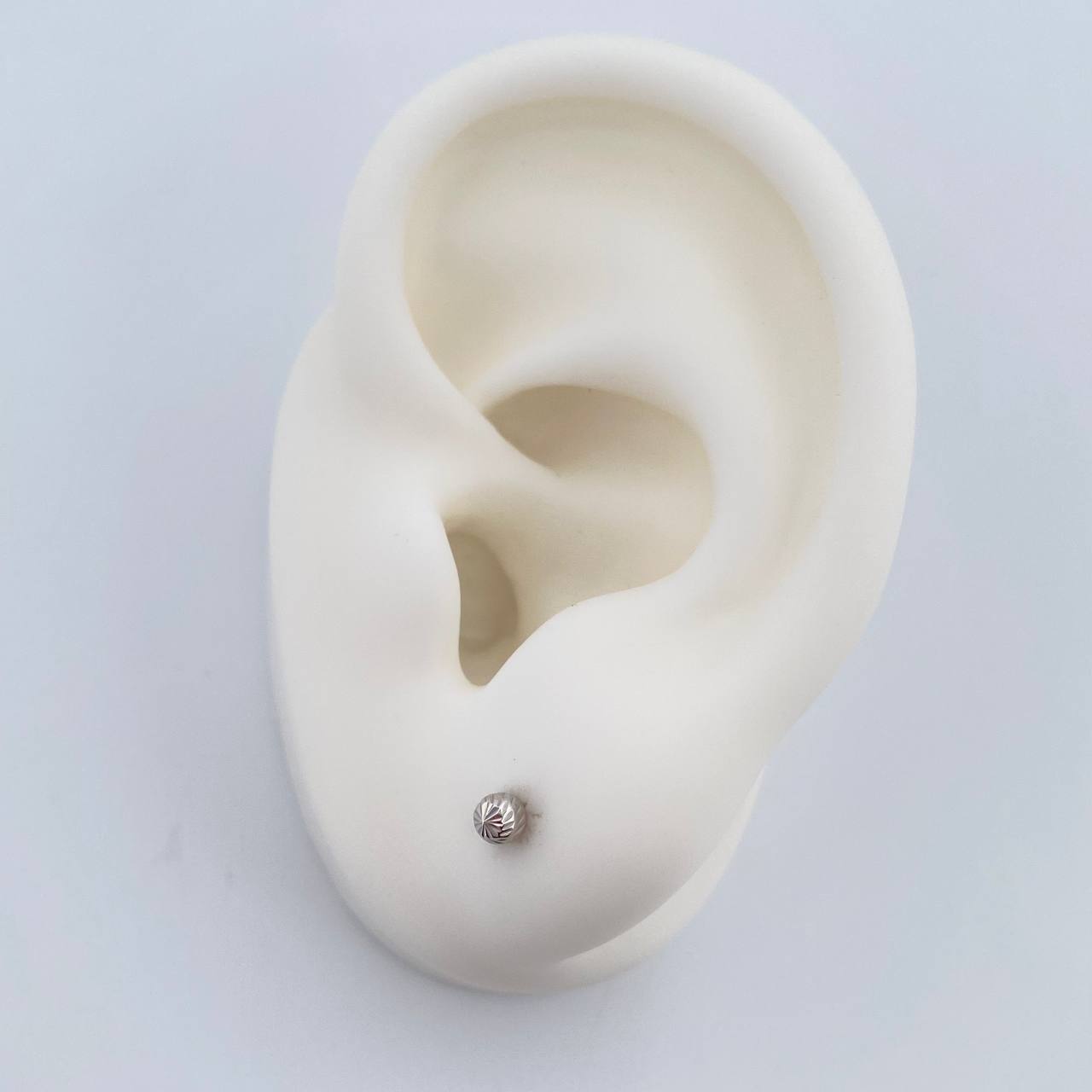 Stud Earrings Bead 0.45gr / 18K Gold &