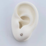 Stud Earrings Bead 0.45gr / 18K Gold &