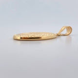 Pendant Miraculous Virgin 3.05gr / 4.1cm / 18K Yellow Gold Stamped &