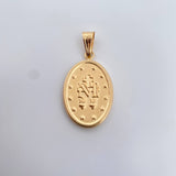 Pendant Miraculous Virgin 3.05gr / 4.1cm / 18K Yellow Gold Stamped &