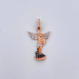 Pendant San Miguel Arcangel 1.7gr / 2.7cm / Tres Oros 18K $