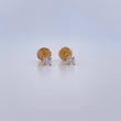 Topos Cuatro Garras 0.4gr / Circon Blanco Oro Amarillo 18K $
