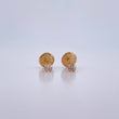 Topos Cuatro Garras 0.4gr / Circon Blanco Oro Amarillo 18K $