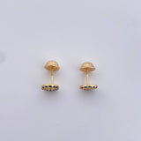 Topos Turcos 0.95gr / Circones Azules Blancos Oro Amarillo 18K &