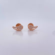Topos Alas 0.8gr / Circones Blancos Oro Rosa 18K $