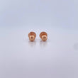 Topos Media Bola 0.4gr / 4mm Lisa Oro Rosa 18K $