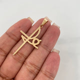 Dije Cruz Fe 1.65 g / 1 1/2 in Oro Amarillo 18K